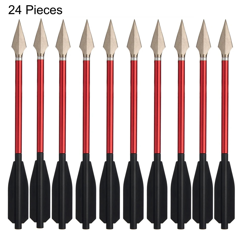 6.7-Inch Aluminum Crossbow Arrows – Mini Bolts with Replaceable Hunting Tips