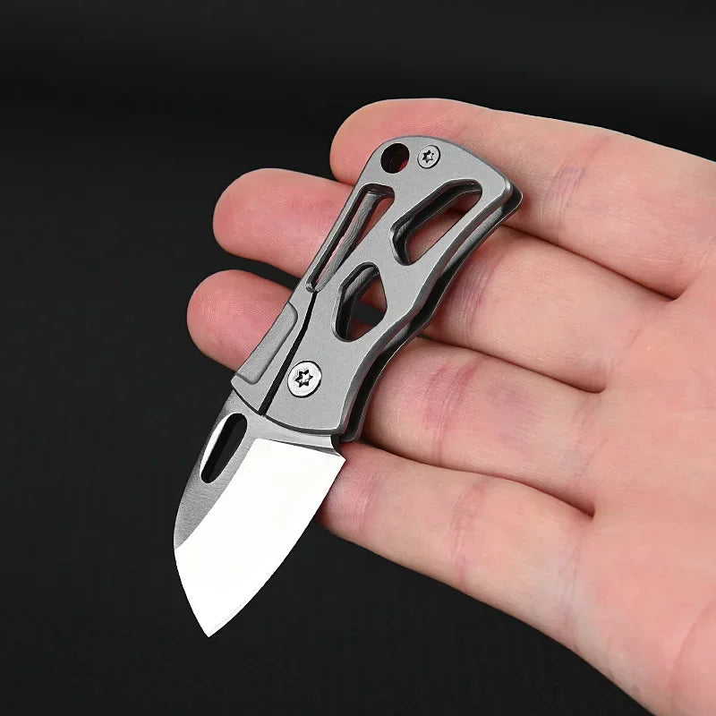 D2 Stainless Steel Mini Folding Knife – Compact EDC Pocket Tool