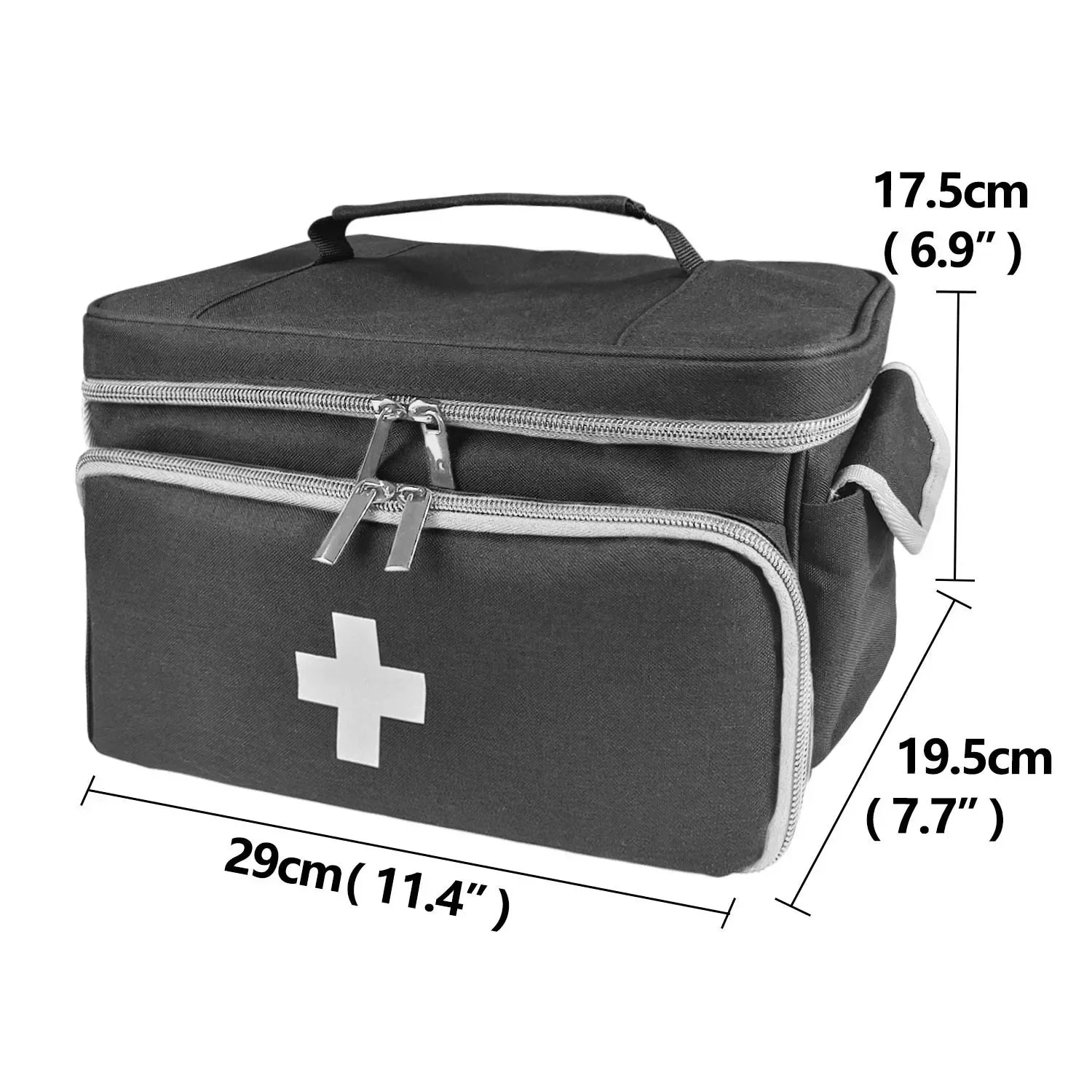 Travel First Aid Kit Bag – Home Medical Carry Bag, Multifunctional Storage Organizer, Medicine Box