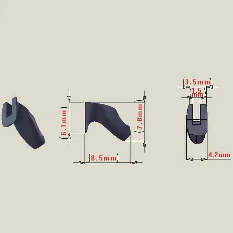 Wooden grip for 17" ILF recurve bow riser – ergonomic handle for left or right hand use
