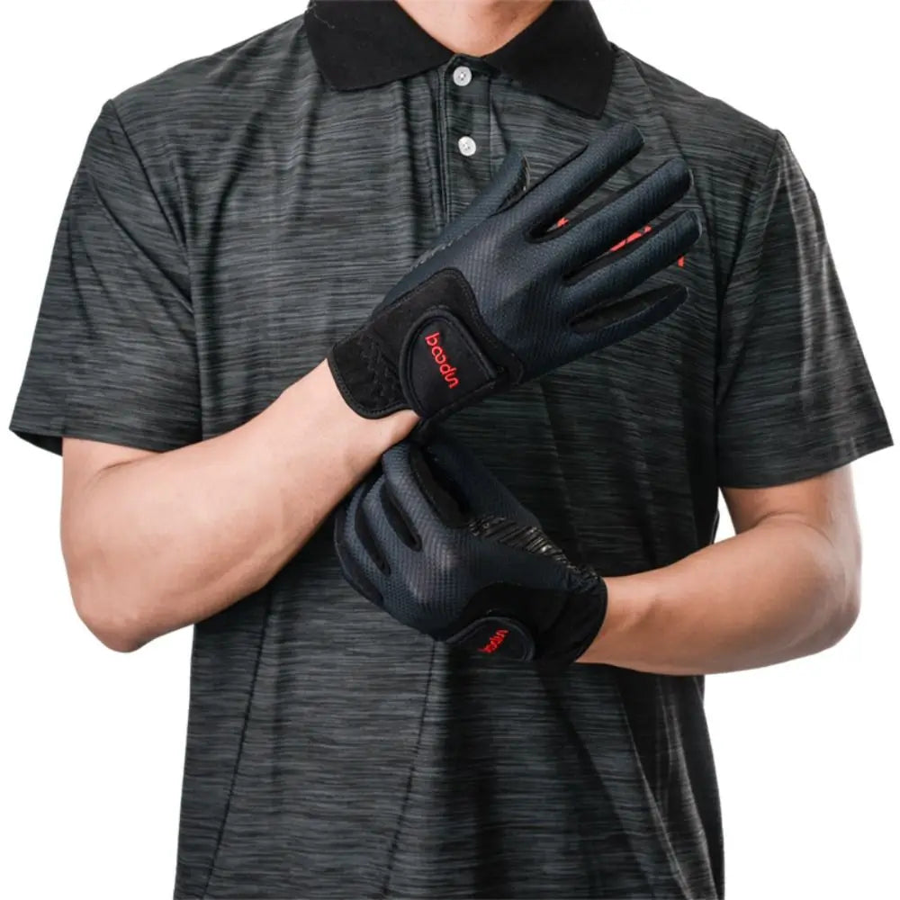 Suede Equestrian Riding Gloves, Lightweight, Wear-Resistant, Anti-Slip, Comfortable Microfiber