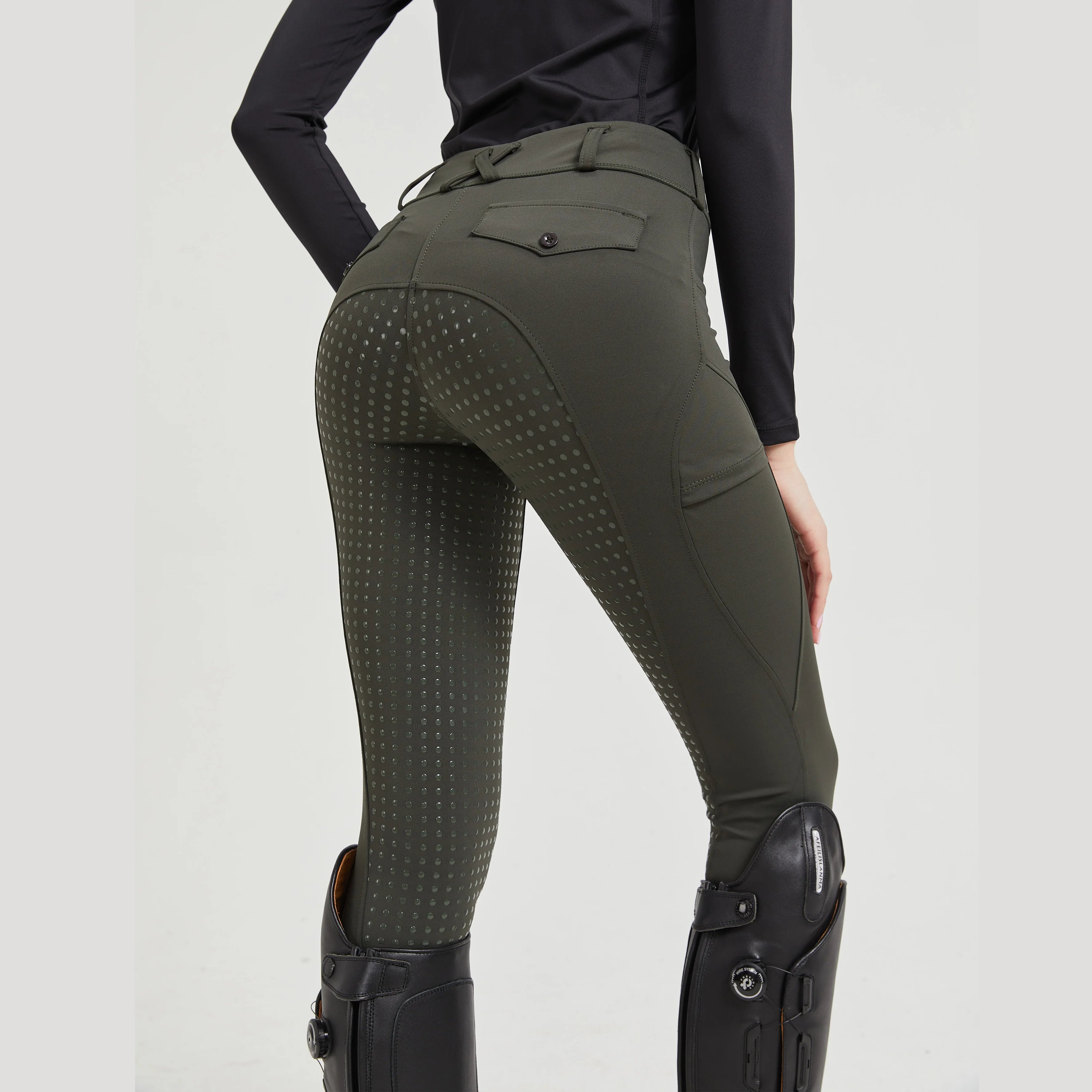 Women's Professional Silicone Grip Riding Pants – Quick-Dry, Tight-Fit Equestrian Sportswear