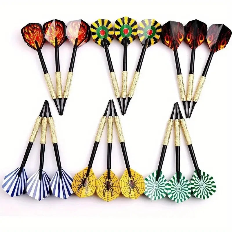 18 pcs professional dart set – Steel tip darts for training and competition