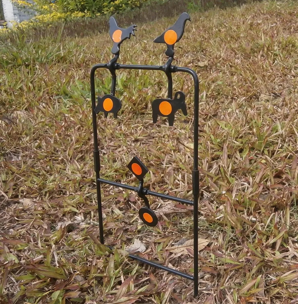 6-Plate Animal Spinner Target – Self-Resetting Metal Target for Air Ri