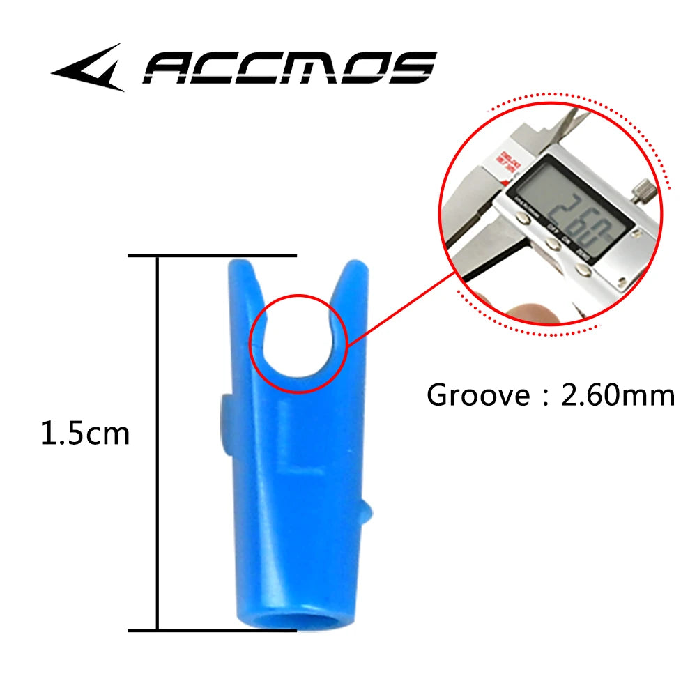 60pcs Plastic Arrow Pin Nocks, Size L & S For ID4.2mm, ID6.2mm, 3.2mm, DIY Arrow Shaft Archery