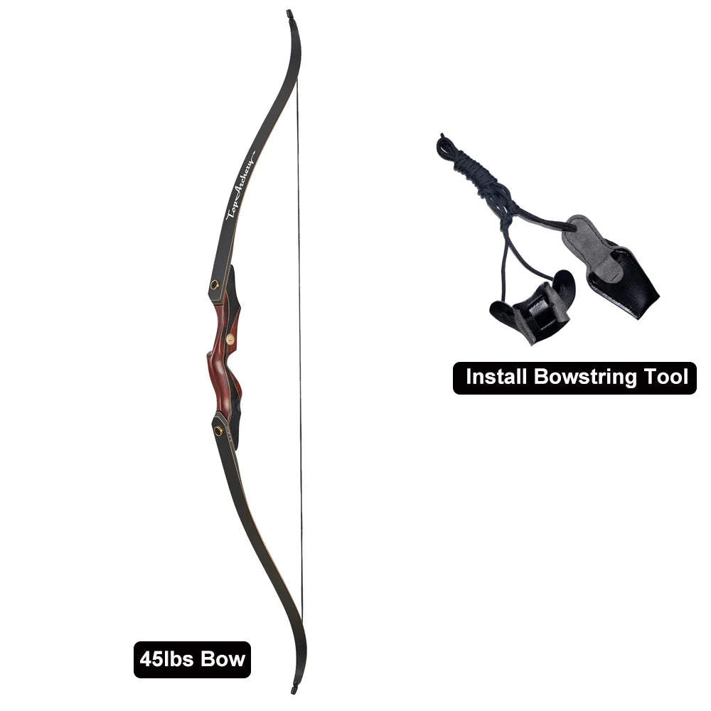 60" Take-Down Recurve Bow for Left-Handed Archers 20–50lbs Draw Weight