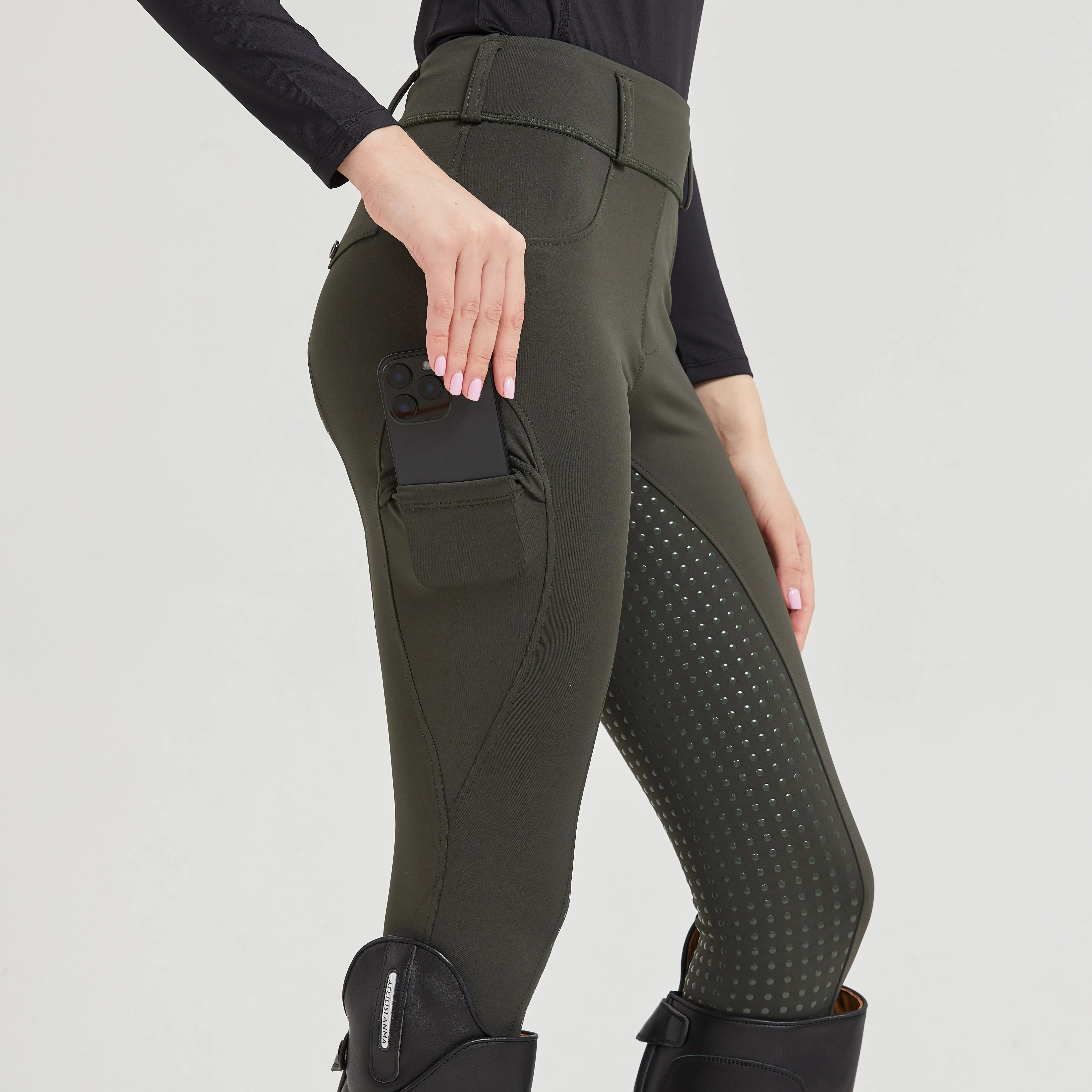 Professional Horse Riding Pants – Silicone Anti-Slip Quick-Dry Tight-Fitting Equestrian Pants