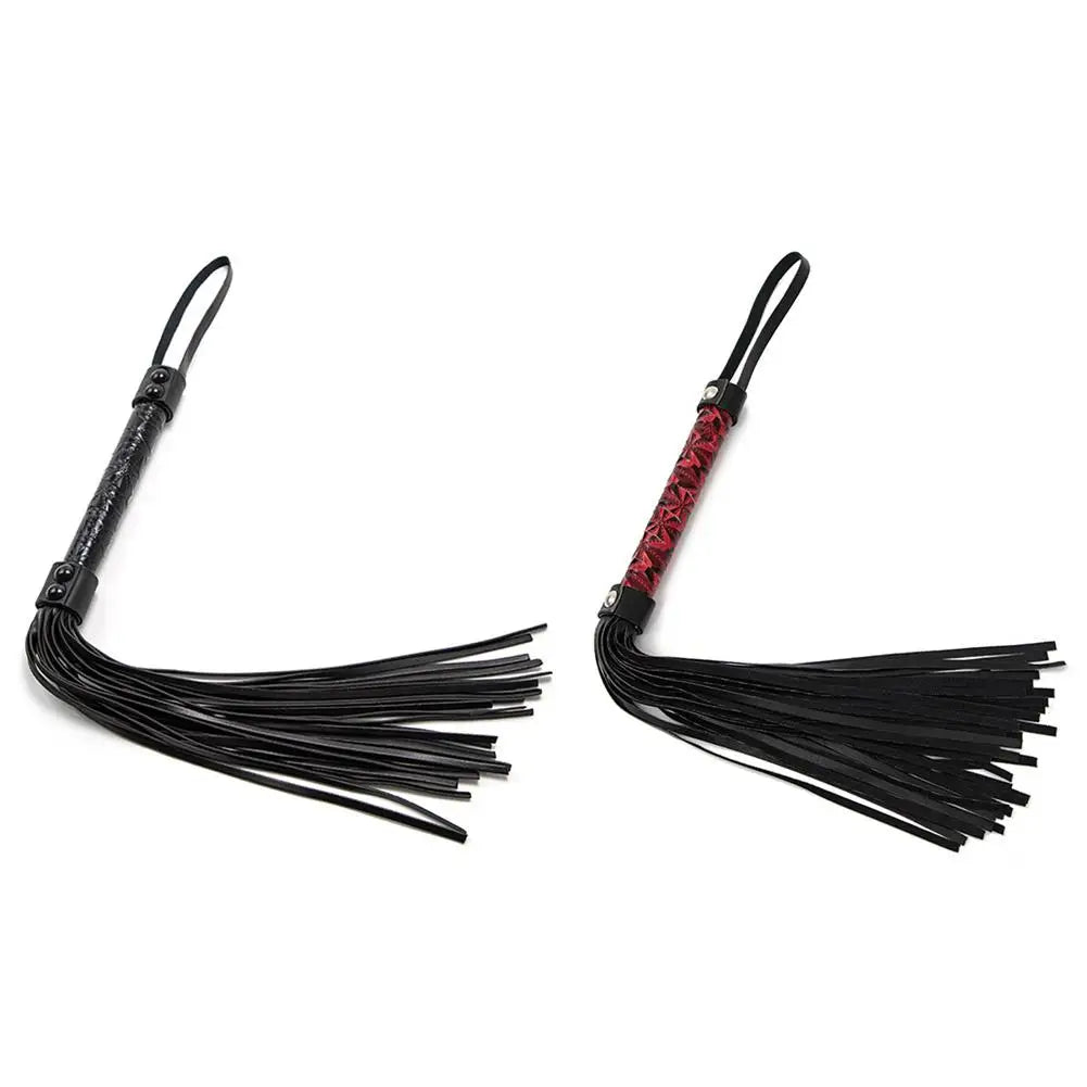 51cm PU Leather Horse Whip – Non-Slip Handle Training Crop with Tassels for Equestrian Riding