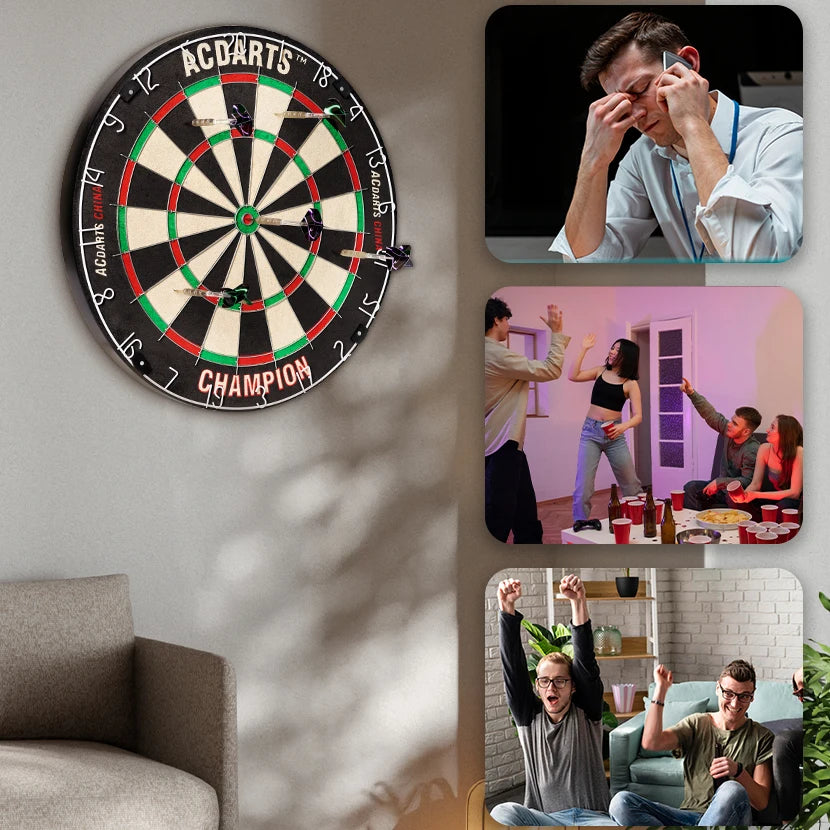 18-Inch High-Quality Sisal Dart Board – Professional Home & Competition Use
