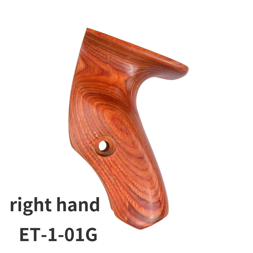 Wooden grip for 17" ILF recurve bow riser – ergonomic handle for left or right hand use