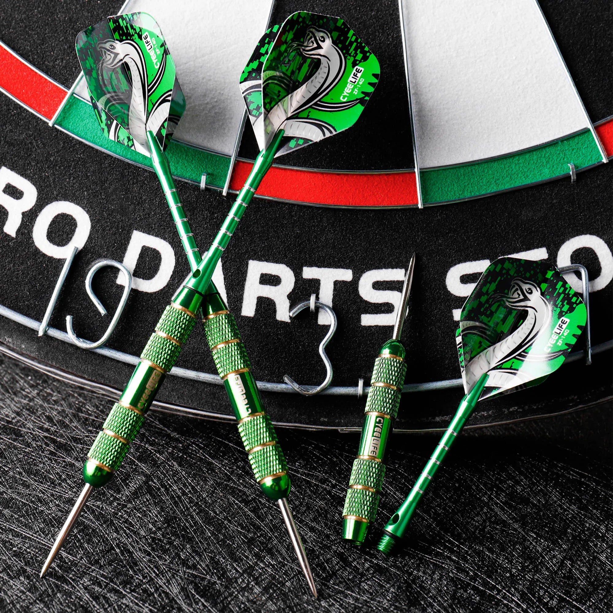 CYEELIFE 24g Professional Steel Tip Darts – 3PCS Set with Anti-Fall Pure Copper Design