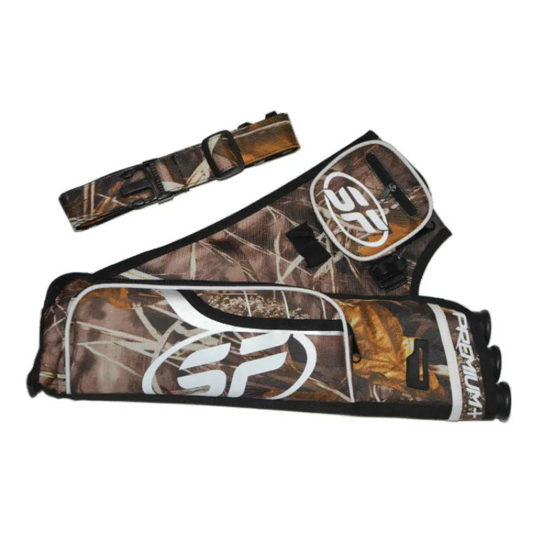 Archery Waist Quiver by AMEYXGS – 3-Tube Nylon Arrow Holder for Hunting & Target Use