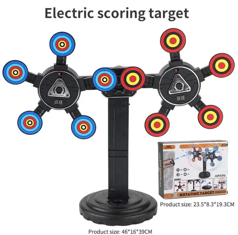 Auto-Reset Electric Target – High-Precision Nerf Gun Scoring Toy for Kids