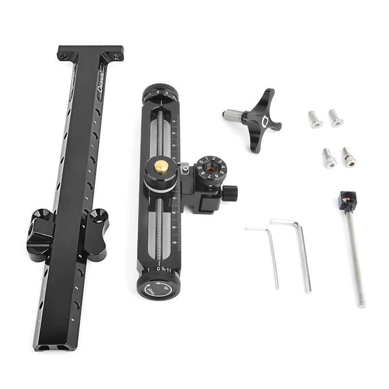 Recurve bow sight – adjustable 1-pin aluminium sight for target and field archery