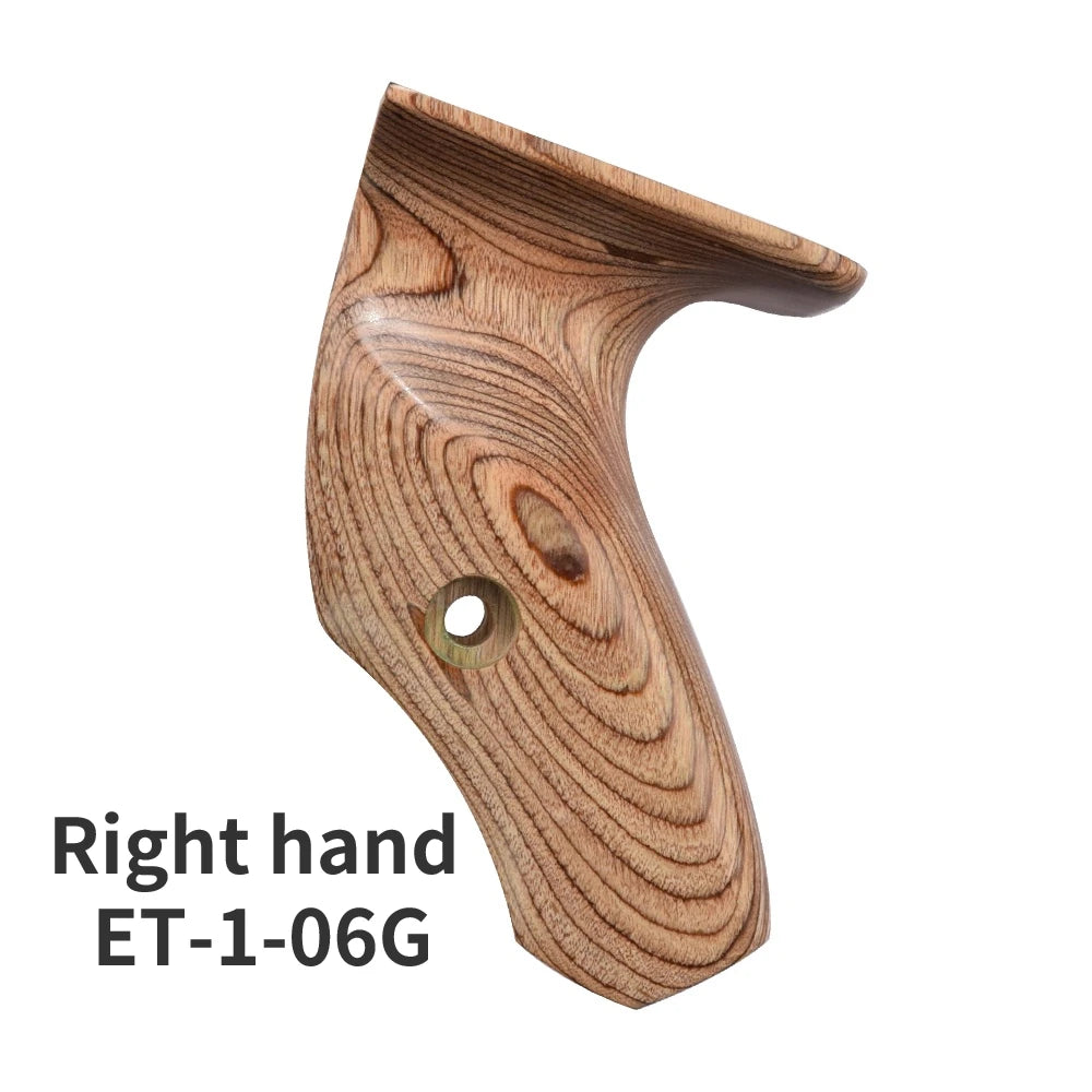 Wooden grip for 17" ILF recurve bow riser – ergonomic handle for left or right hand use