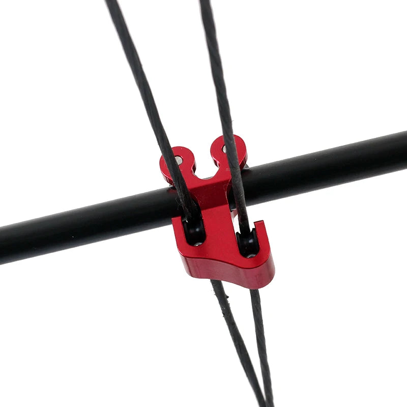 Compound Bow String Splitter with Low-Friction Pulley for Smooth Shooting
