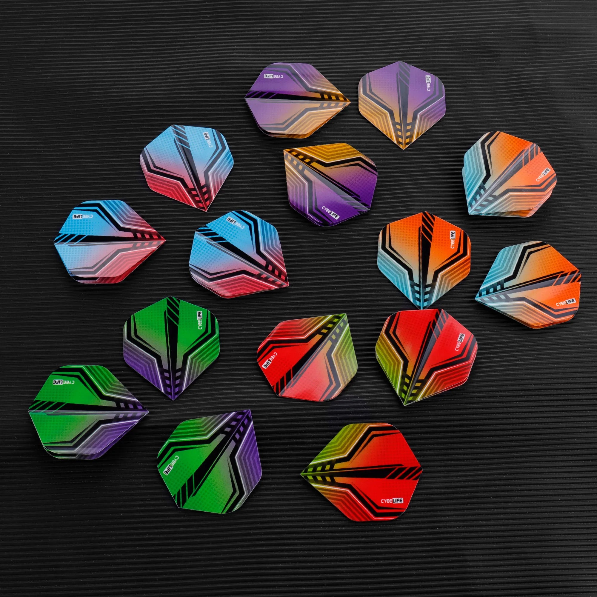 15PCS Standard Dart Flights – Feather Tail Design for Outdoor Games