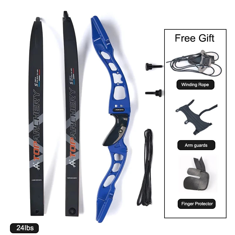 66" SF Recurve Bow Set – Alloy Riser Competition Bow Right Hand 20-40lbs