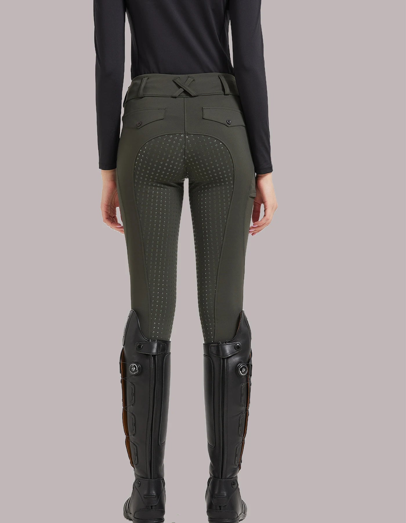 Professional Horse Riding Pants – Silicone Anti-Slip Quick-Dry Tight-Fitting Equestrian Pants