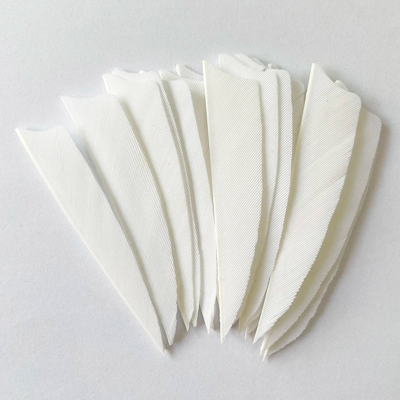 100pcs 3-Inch Shield Cut Turkey Feathers – RW Fletching for Archery & Hunting