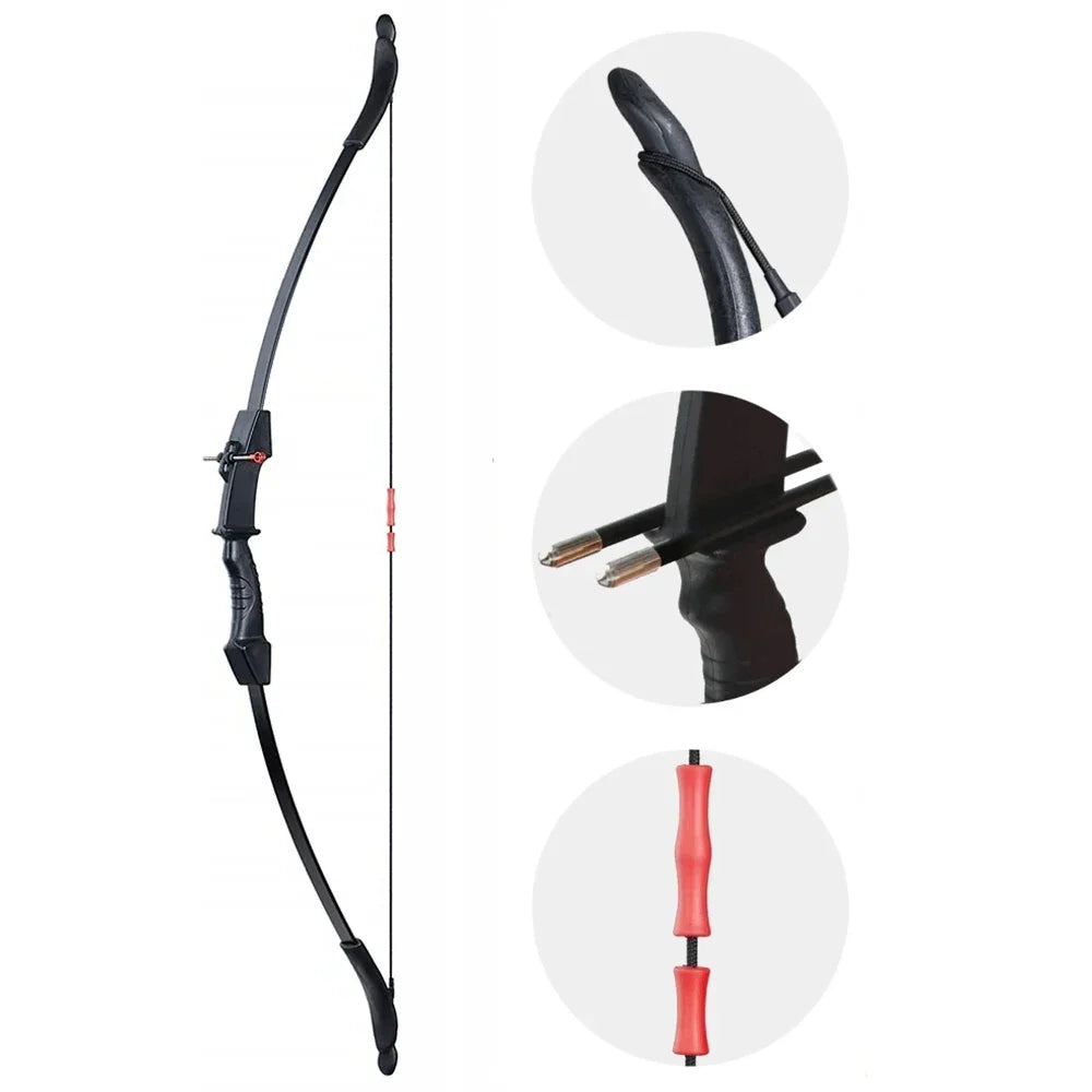 Kids Recurve Bow – 12-15lbs Takedown Set for Outdoor Shooting Practice