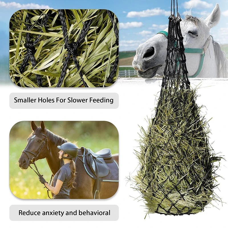 Haylage Net Durable Horse Care Products – Small Holed Hay Net for Slow Feeding and Longer Hay Life
