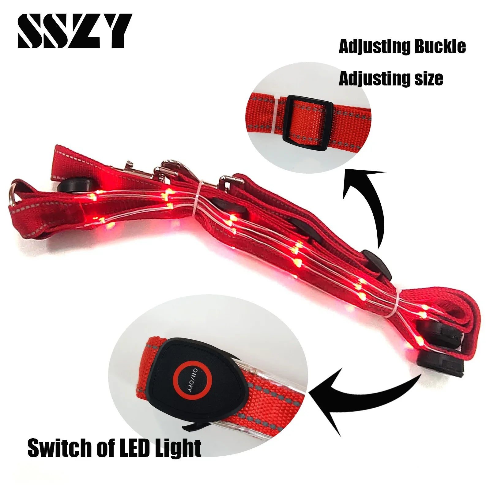 LED Horse Chest Strap – 100CM Luminous Riding Decoration for Night Safety