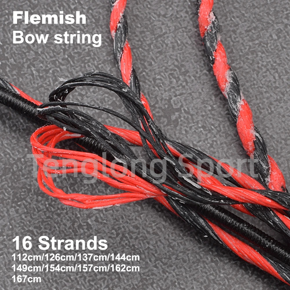 16-Strand Flemish Twist Bowstring – Fits 48" to 70" Recurve and Longbows