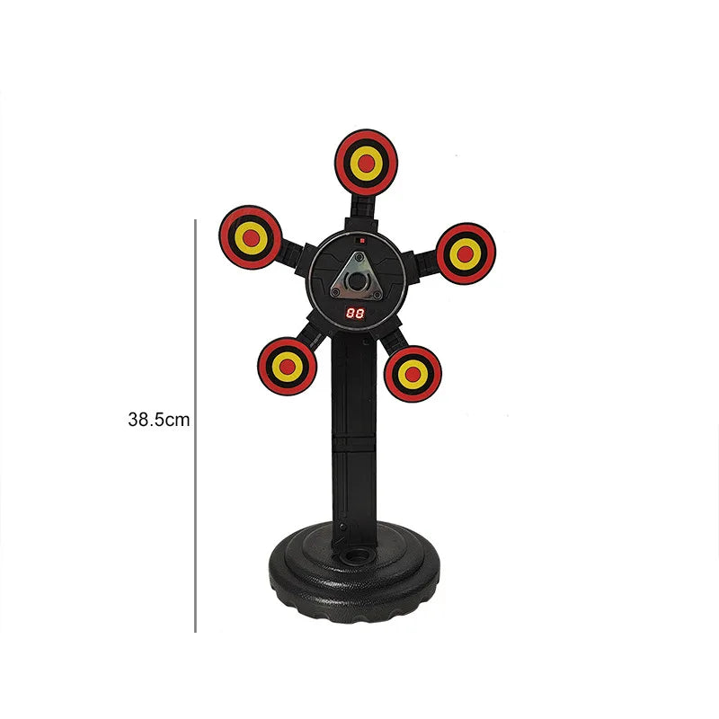 Targets for Nerf Guns – Auto Reset Electric Shooting Target with Sound & Light for Kids