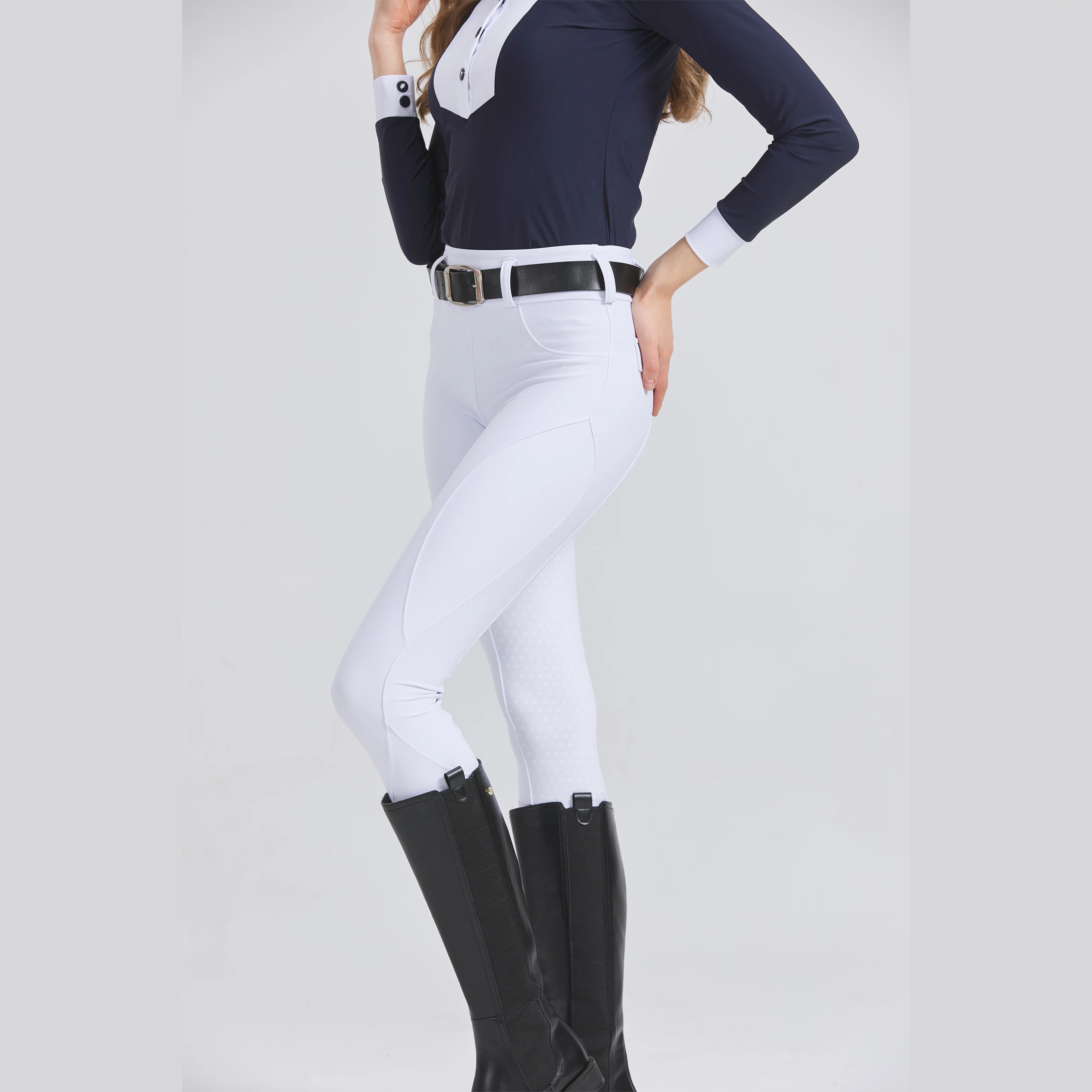 Women's Professional Silicone Grip Riding Pants – Quick-Dry, Tight-Fit Equestrian Sportswear