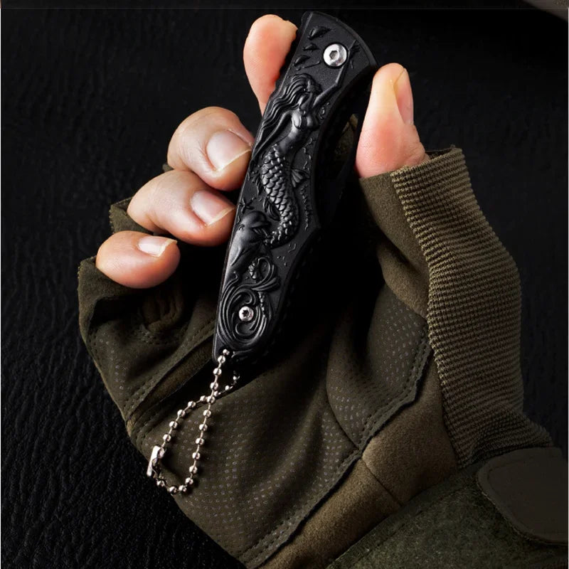 Portable Folding Pocket Knife – Keychain Travel Tool for Camping & Gifts