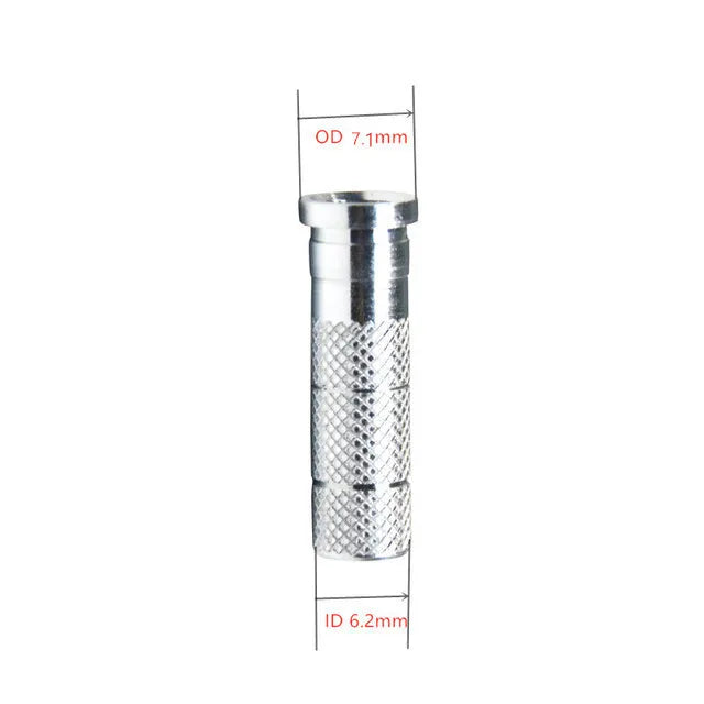 50pcs Aluminium Inserts for 6.2mm ID Carbon Arrow Shafts – Archery Hunting Use