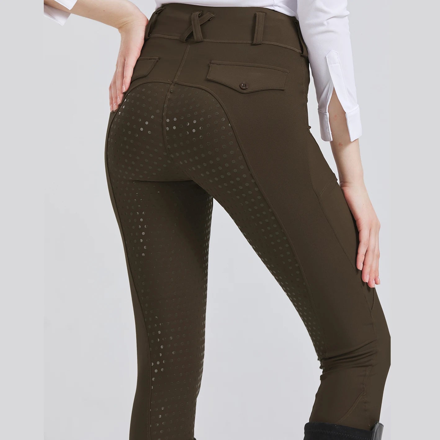 Women's Professional Silicone Grip Riding Pants – Quick-Dry, Tight-Fit Equestrian Sportswear
