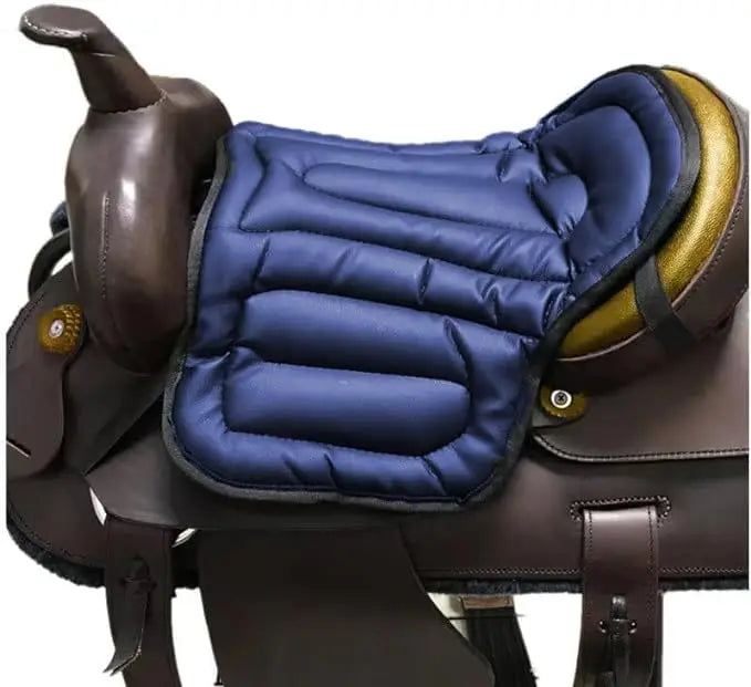 Horse Riding Saddle Pad – Artificial Leather Shock-Absorbing Equestrian Seat Cushion