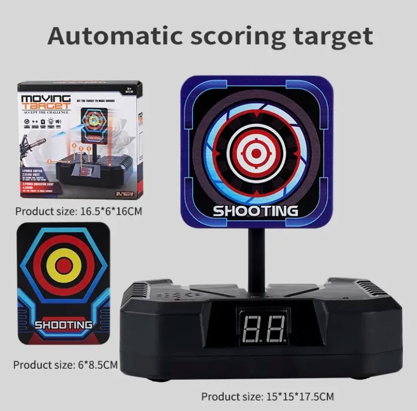 Auto-Reset Electric Target – High-Precision Nerf Gun Scoring Toy for Kids