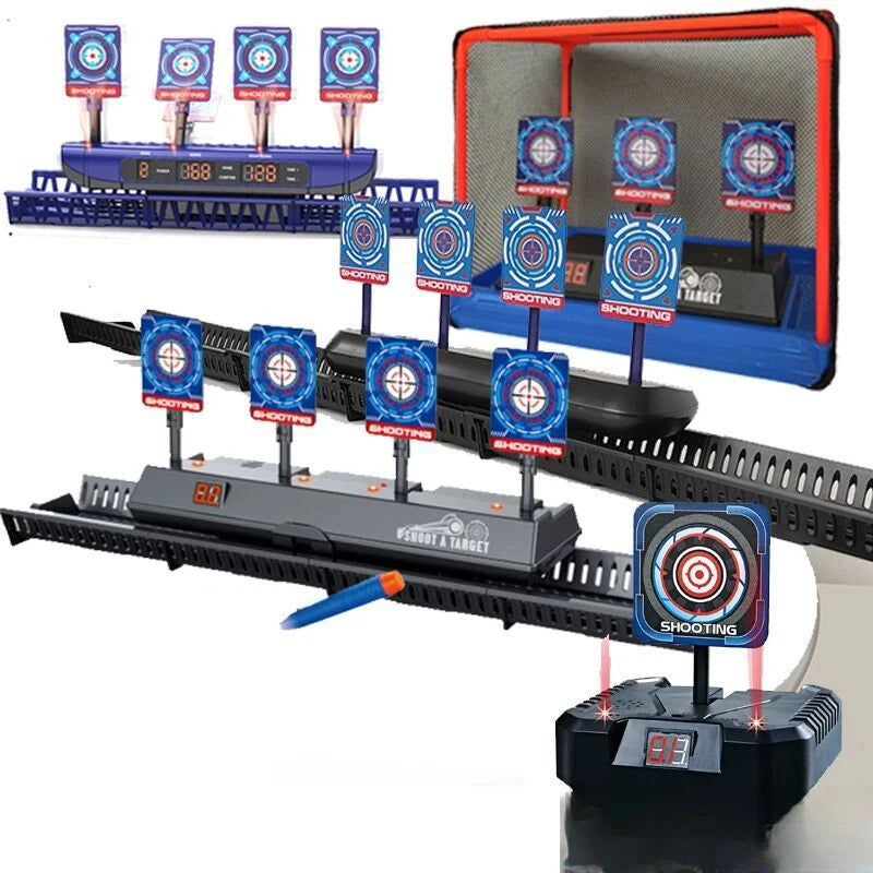 Targets for Nerf Guns – Auto Reset Electric Shooting Target with Sound & Light for Kids