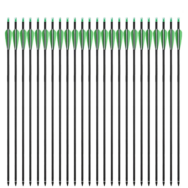 31.5" Mixed Carbon Arrows – Durable Archery Arrows for Hunting & Outdoor Shooting