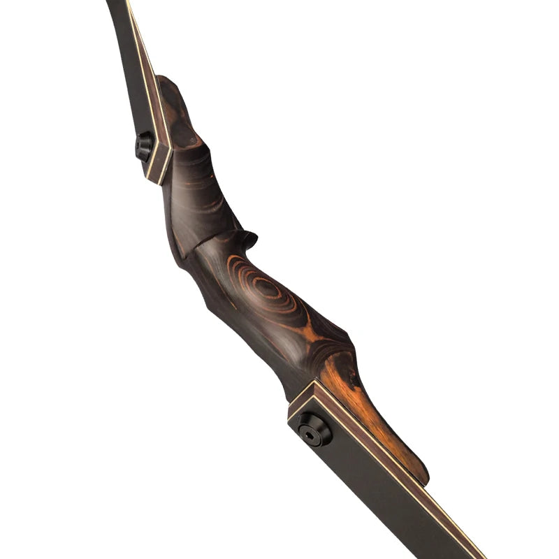 60" takedown recurve bow set – 20–60lbs high-density wood handle for hunting and training