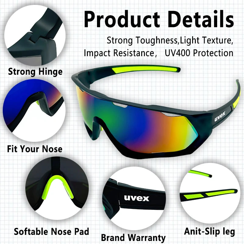 Cycling Sunglasses UV400 Sports Eyewear for Road & Mountain Biking