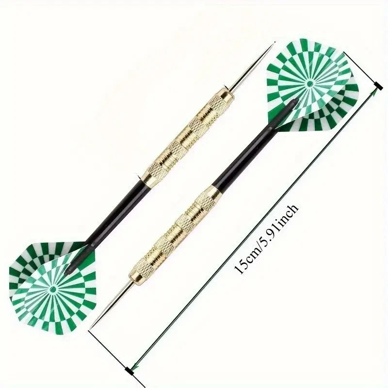 18 pcs professional dart set – Steel tip darts for training and competition
