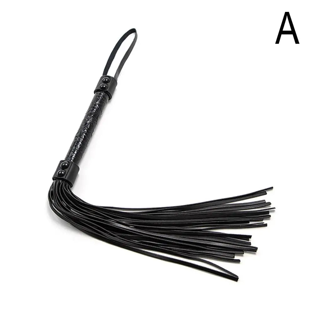 51cm PU Leather Horse Whip – Non-Slip Handle Training Crop with Tassels for Equestrian Riding