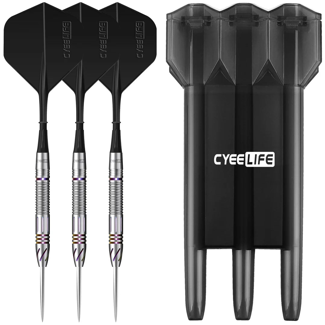 23g Tungsten Steel Tip Darts – 90% Tungsten, Professional Darts with Carrying Case