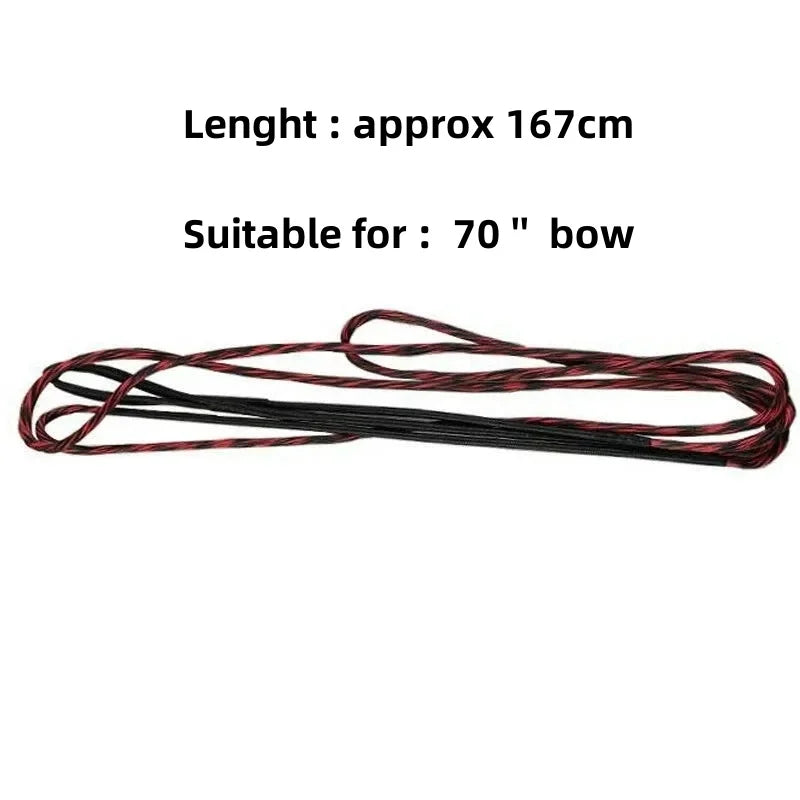16-Strand Dacron Bowstring for Recurve and Longbows – Fits 48" to 70" Bows