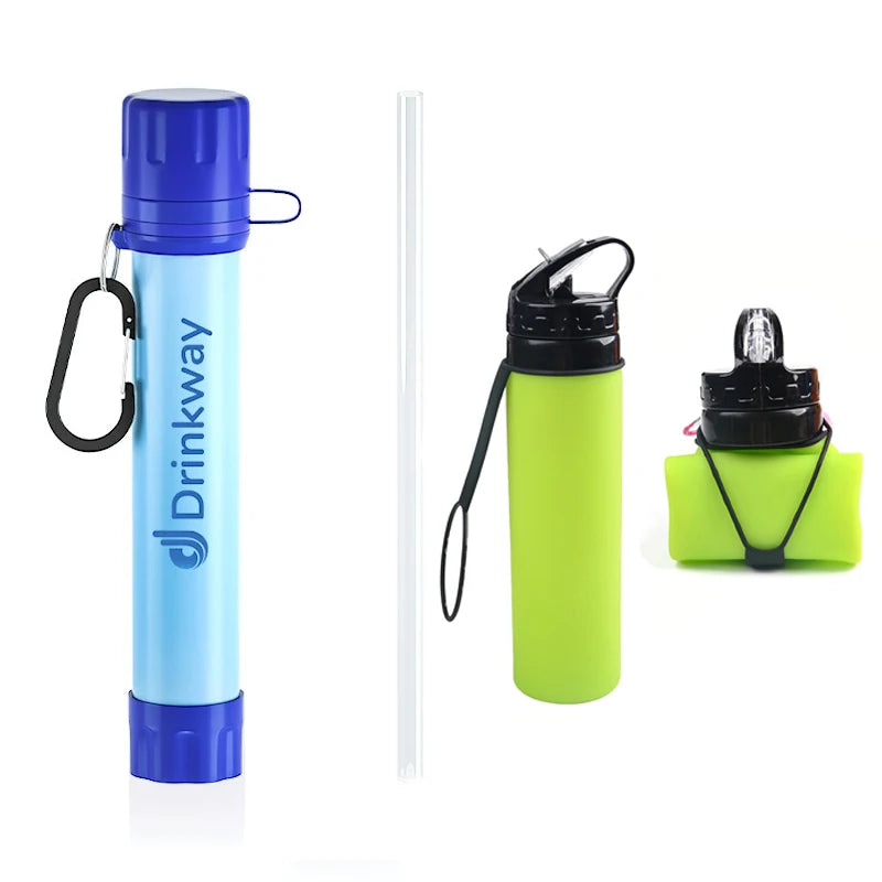 Personal Water Filter Straw for Camping, Hiking and Emergency Survival