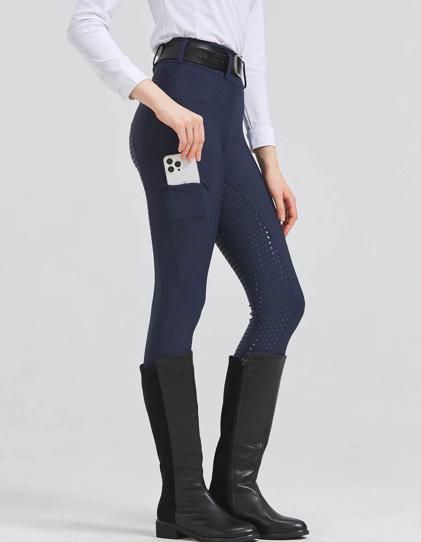 Women's Professional Silicone Grip Riding Pants – Quick-Dry, Tight-Fit Equestrian Sportswear