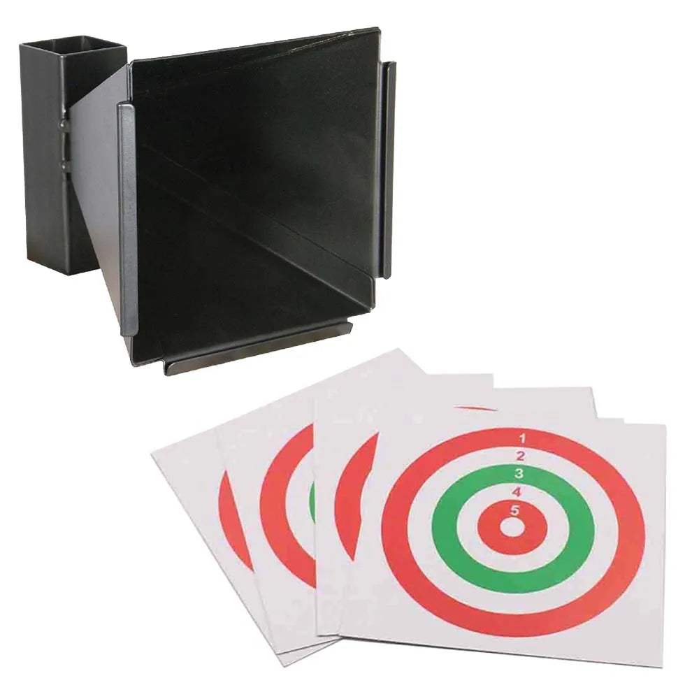 Funnel Shape Bullets Collector with Paper Targets – Airsoft and Pellet Gun Shooting