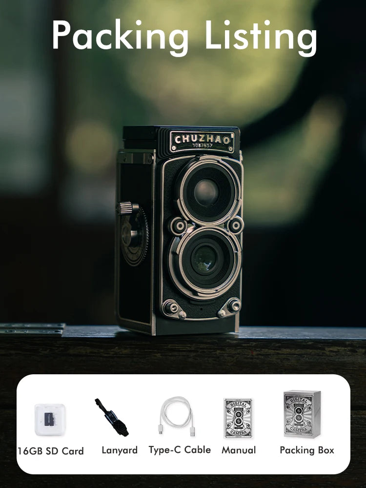 Mini Digital Camera 12MP 1080P HD Retro Style for Vlogging and Everyday Use