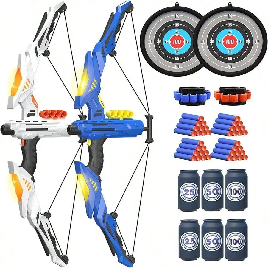 Kids soft dart archery set – light-up toy bow for indoor and outdoor play (ages 3–6)