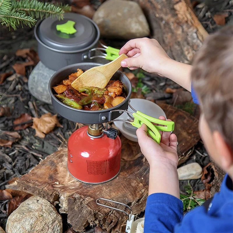 Camping Cookware Set – Lightweight Portable Outdoor Cooking Kit for Hikers & Backpackers
