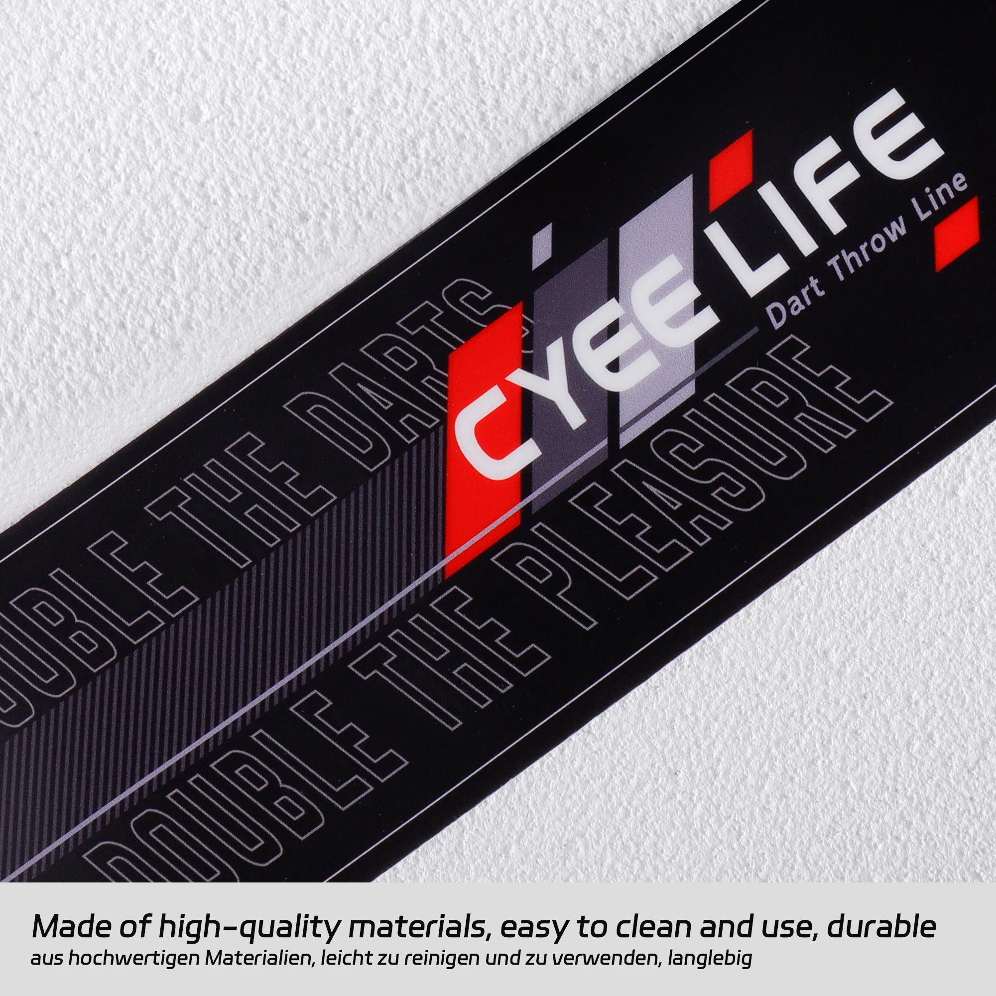Dart Throw Line – 59.5x10cm, Black & Red Options, Essential Dart Accessory